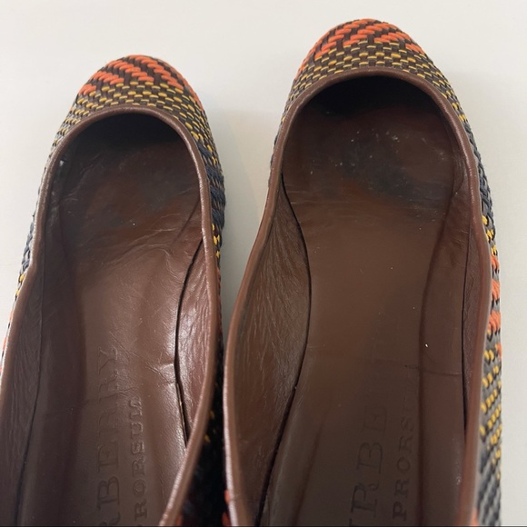 Burberry Multicolor Woven Leather Ballet Flat Size 40.5 - Picture 15 of 15